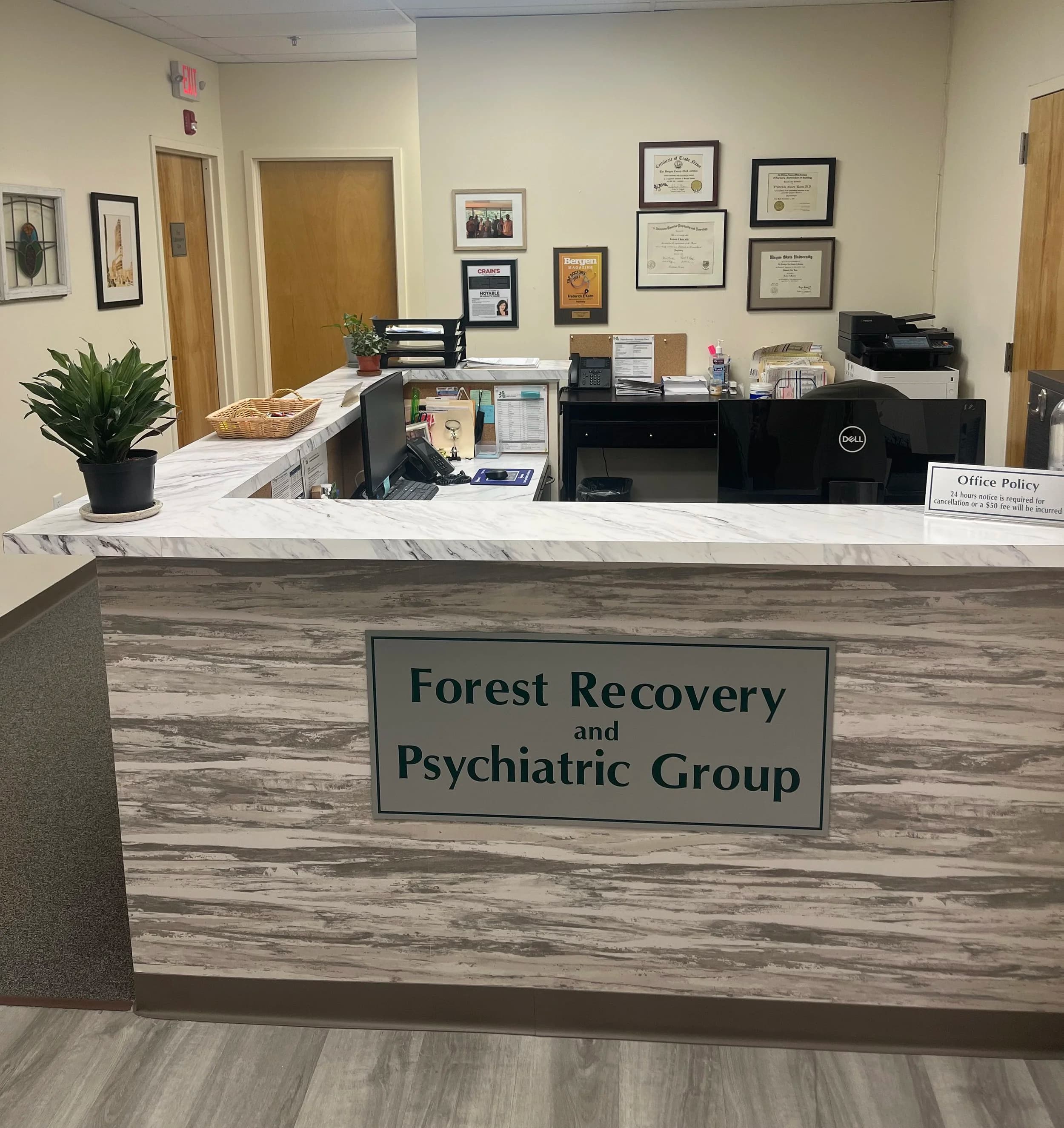 Reception area